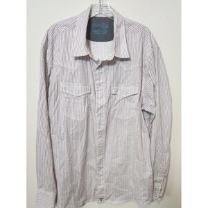 Wrangler 20X Competition Advanced Comfort Western Pearl Snap Shirt Men's XL Logo